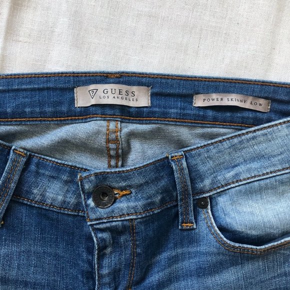 GUESS Distressed Low Rise Jeans - Picture 5 of 8